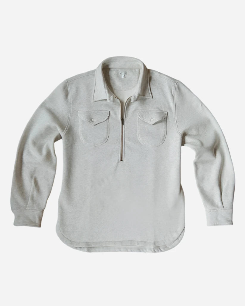 Half Zip Sweatshirt - Heather Grey