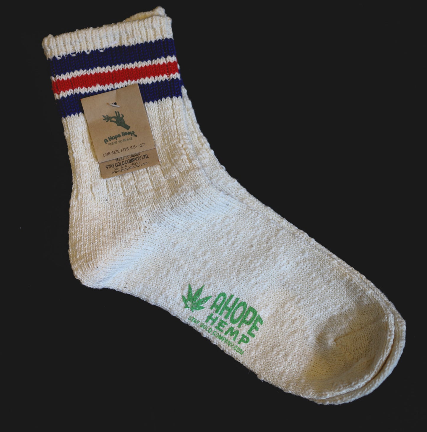 Natural Athletic Stripe Socks