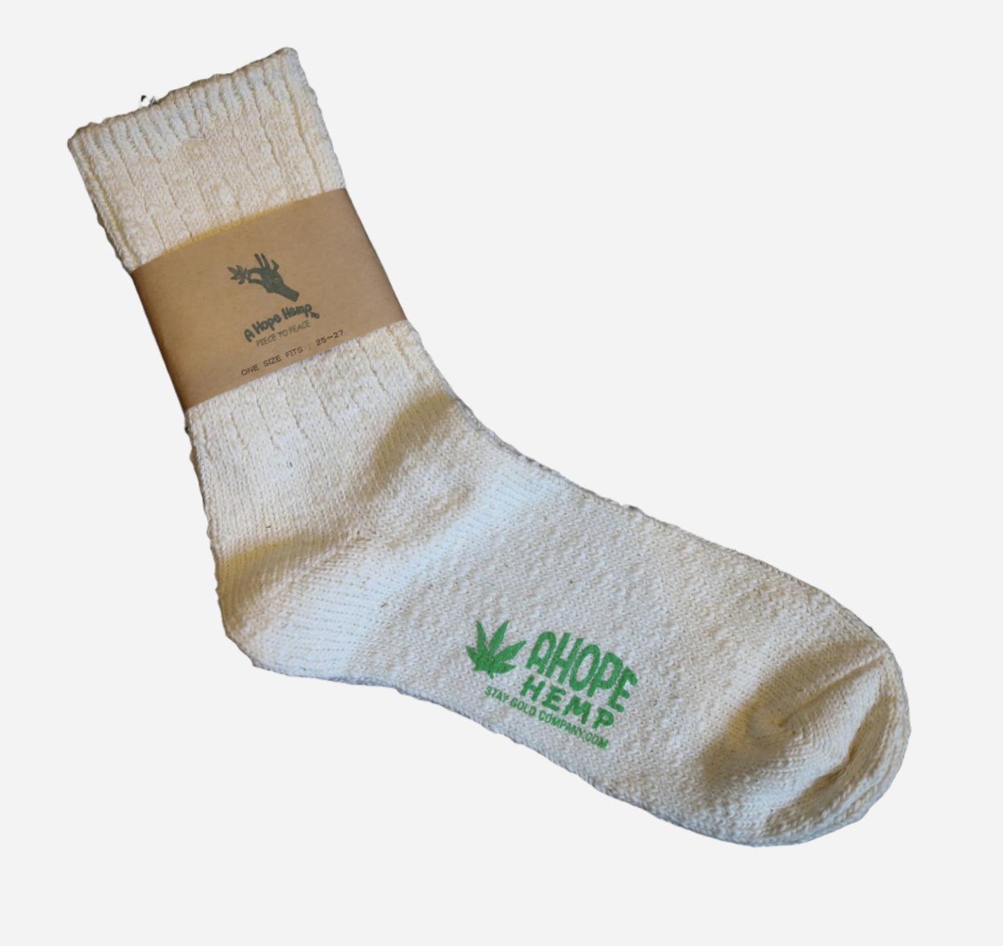 Natural Slub Nep Socks