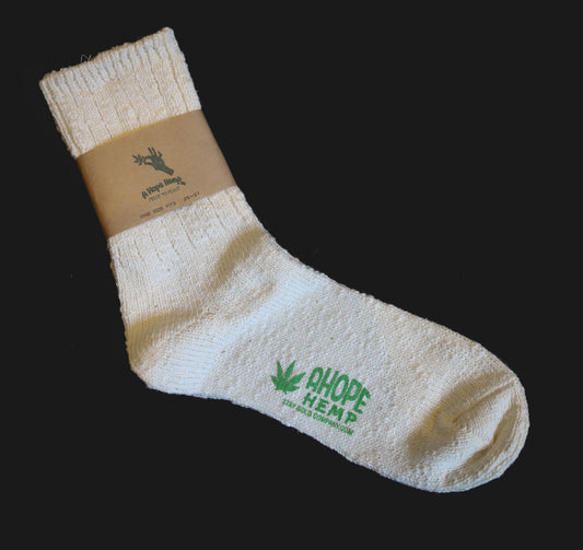 Natural Slub Nep Socks
