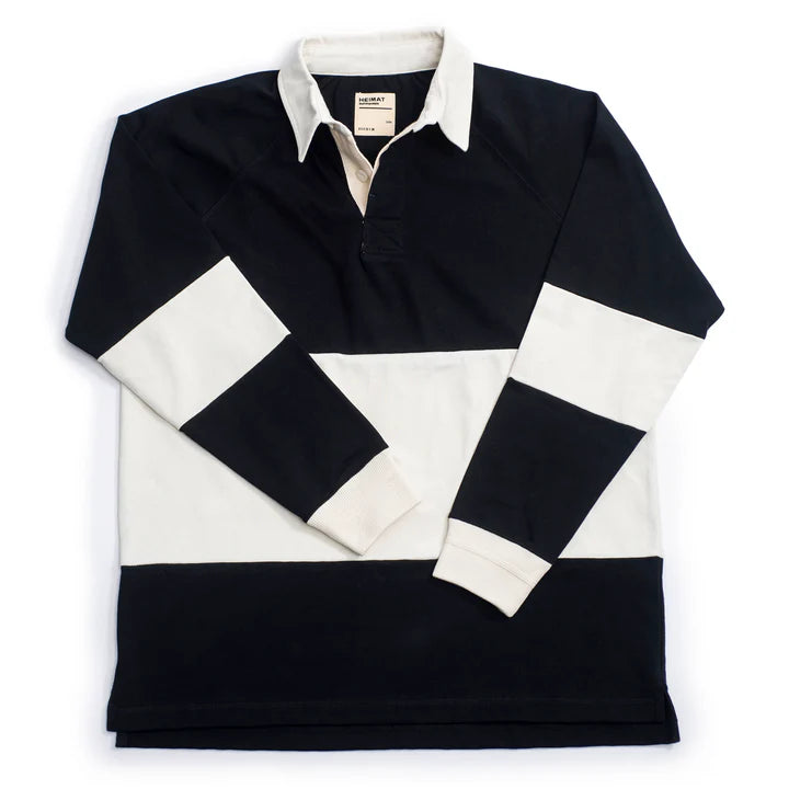 Rugby Shirt - Black Signal Stripe