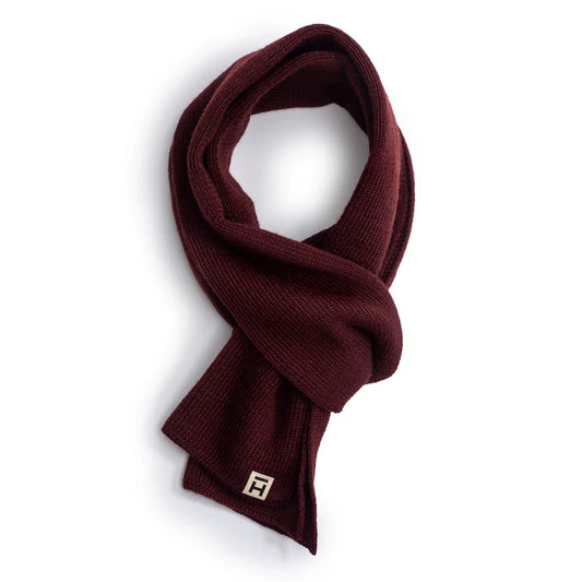 Wool Scarf - Burgundy