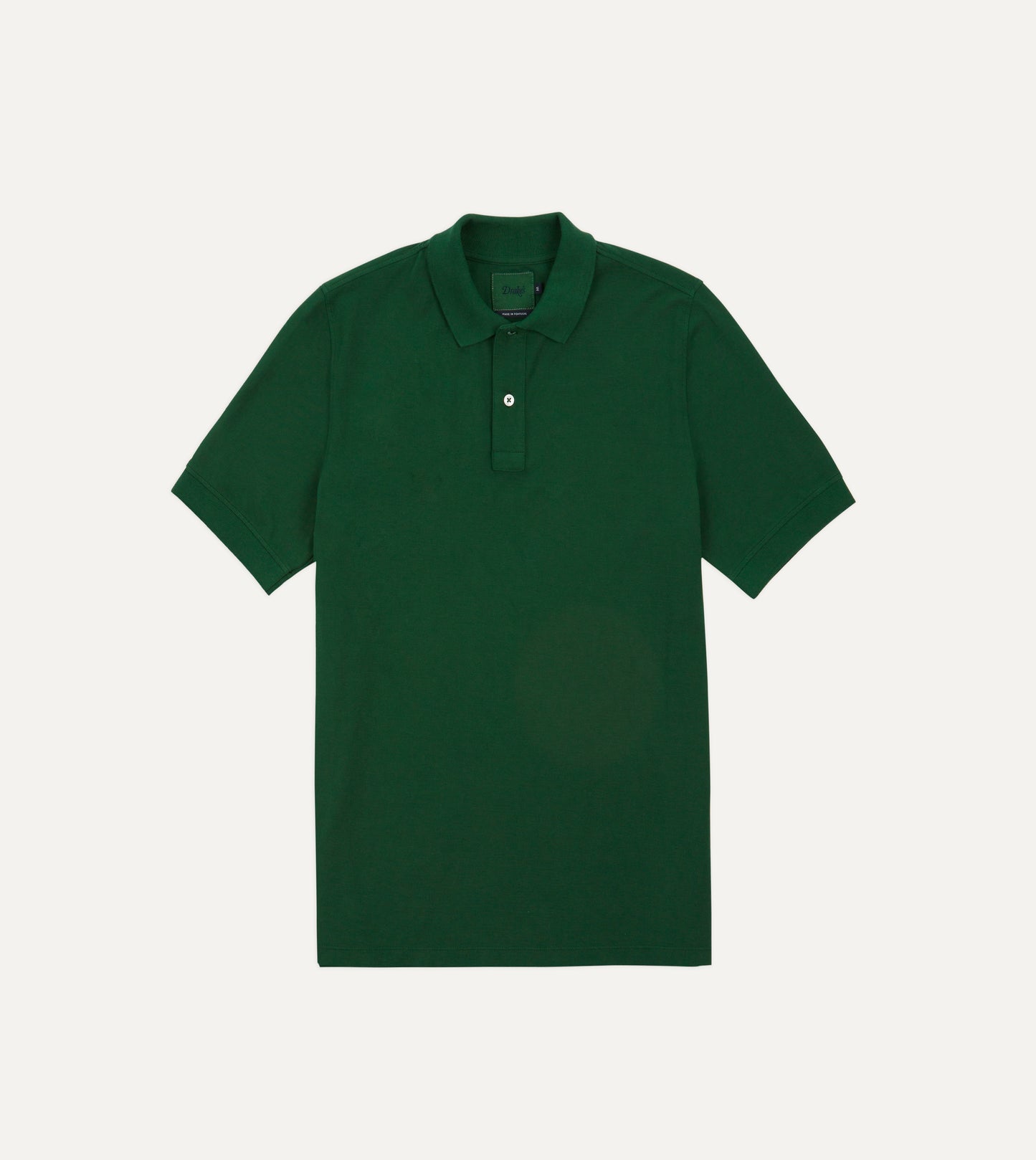Washed Pique Polo Short Sleeve Green