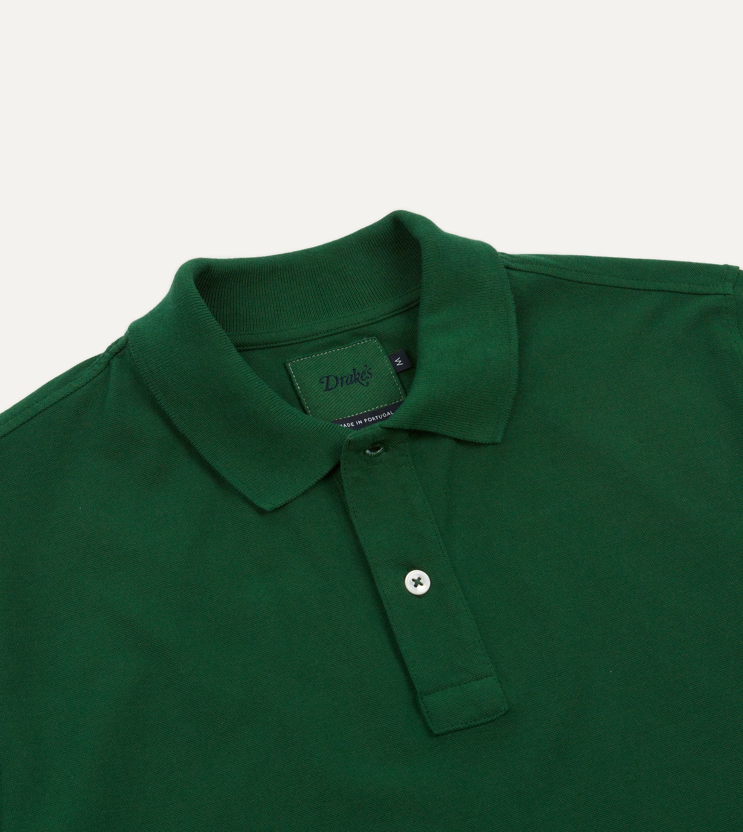 Washed Pique Polo Short Sleeve Green